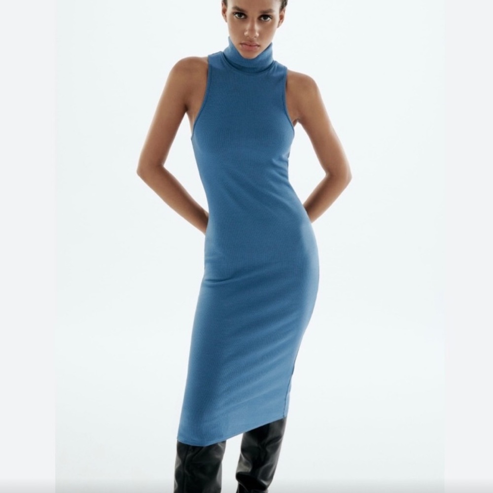 ZARA Ribbed Stretchy Dress